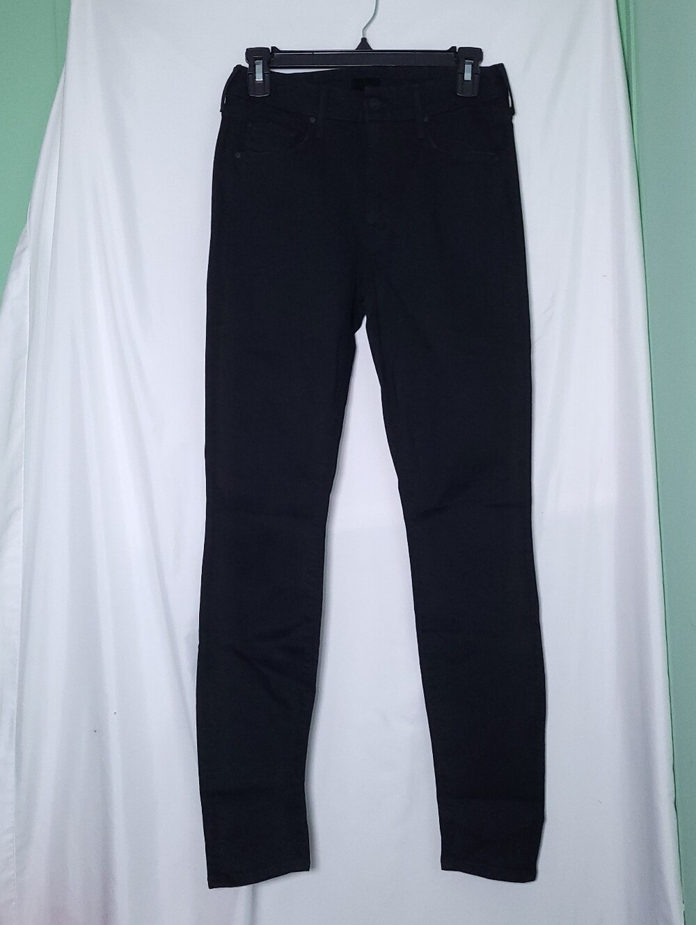 MOTHER The Looker Black Skinny Jeans In Not Guilty Size 26